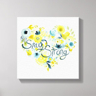 Heartfelt Floral I Canvas Afdruk