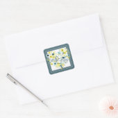 Heartfelt Floral I Vierkante Sticker (Envelop)