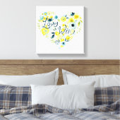 Heartfelt Floral II Canvas Afdruk (Insitu (Slaapkamer))