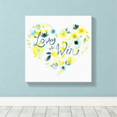 Heartfelt Floral II Canvas Afdruk (Insitu (Houten vloer))