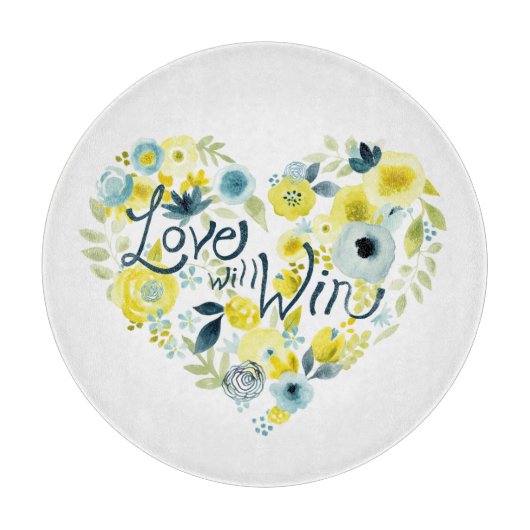 Heartfelt Floral II Snijplank (Voorkant)