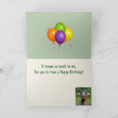 Heartfelt Funny Goat Birthday Kaart (Binnen)