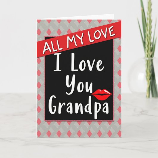 Heartfelt Grandpa Love Card Kaart (Voorkant)