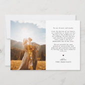 Heartfelt Gratitude White Wedding Multi Photo   Bedankkaart (Achterkant)