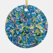 Heartfelt Hydrangea Ornaments Keramisch Ornament (Voorkant)