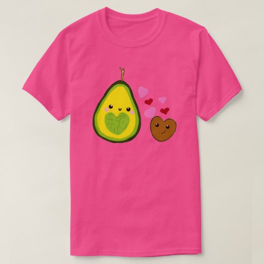 Heartfelt Love Avocado T-shirt (Design voorkant)