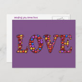 Heartfelt Love Colorful Briefkaart (Voorkant / Achterkant)