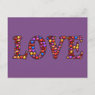 Heartfelt Love Colorful Briefkaart