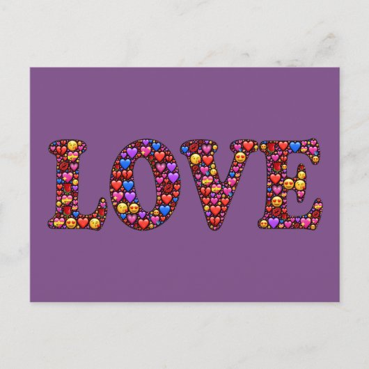 Heartfelt Love Colorful Briefkaart (Voorkant)