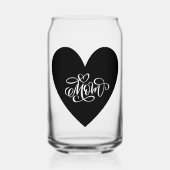 Heartfelt Mom Glass Blikvorm Glas (Voorkant)