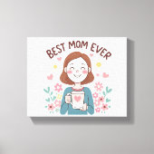 Heartfelt Mother's Day Design voor geschenken Canvas Afdruk (Voorkant)