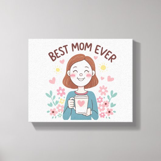 Heartfelt Mother's Day Design voor geschenken Canvas Afdruk (Voorkant)