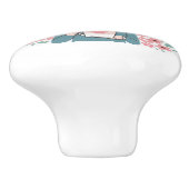 Heartfelt Mother's Day Design voor Pulls Keramische Knop (Zijkant)