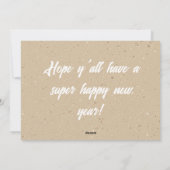 Heartfelt New Year Family Card Feestdagenkaart (Achterkant)