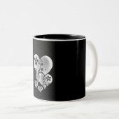 HEARTFELT OF ZELFS "LOVE" TWEEKLEURIGE KOFFIEMOK (Voorkant rechts)