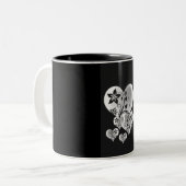 HEARTFELT OF ZELFS "LOVE" TWEEKLEURIGE KOFFIEMOK (Voorkant links)