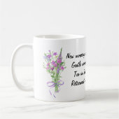Heartfelt Quote for Retirement Elegant Wildflower  Koffiemok (Links)