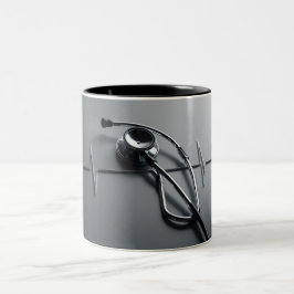 Heartfelt Sips: Stethoscoop Mok voor verpleegkundi