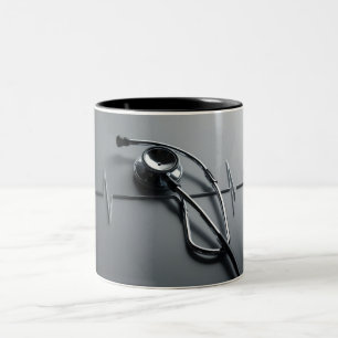 Heartfelt Sips: Stethoscoop Mok voor verpleegkundi