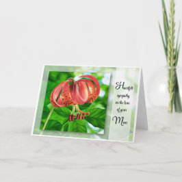 Heartfelt Sympathy on the Loss of Your Mom - Card Kaart