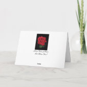 Heartfelt Sympathy Rose Card - Silver Grace Kaart (Achterkant)