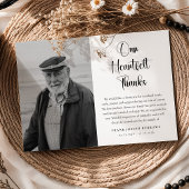 Heartfelt Thanks Funeral Photo & Message Sympathy  Bedankkaart