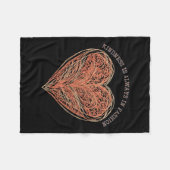 Heartfelt Threads Vriendelijkheid Mode Statement S Fleece Deken (Voorkant (Horizontaal))