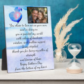 Heartfelt Vaderdag tafelblad plaque Fotoplaat (Zijkant)