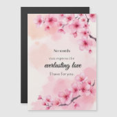 Heartfelt Wedding Jubileum in aquarellen Magnetische Uitnodiging (Voorkant / Achterkant)