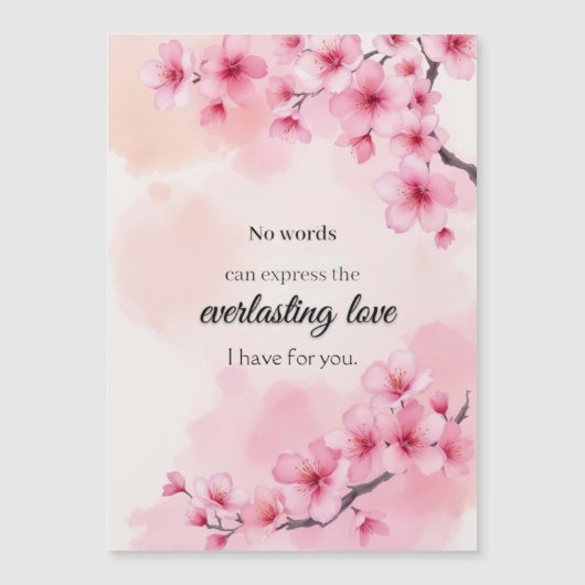 Heartfelt Wedding Jubileum in aquarellen Magnetische Uitnodiging (Voorkant)