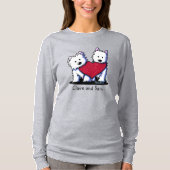 Heartfelt Westie Terrier T-shirt (Voorkant)