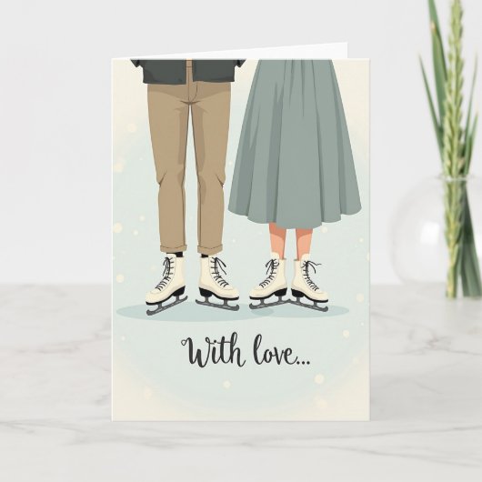 Heartfelt Winter Romance Card Kaart (Voorkant)