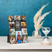 Heartful Beste vader ooit 10 fotocollage aandenken Fotoplaat (Zijkant)