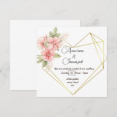 Hearth Kaart Weding-uitnodiging (Voorkant / Achterkant)