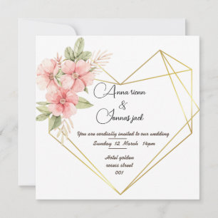 Hearth Kaart Weding-uitnodiging