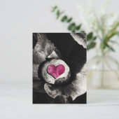 Hearth of Stone & Peony Flower Briefkaart (Staand voorkant)