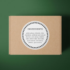 Hearth Pattern Ingredients Product Label Stickers