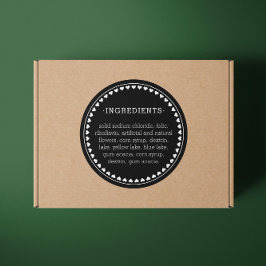 Hearth Pattern Ingredients Product Label Stickers