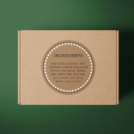 Hearth Pattern Ingredients Product Label Stickers