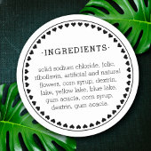 Hearth Pattern Ingredients Product Label Stickers