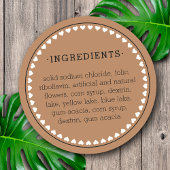 Hearth Pattern Ingredients Product Label Stickers