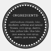 Hearth Pattern Ingredients Product Label Stickers (Voorkant)