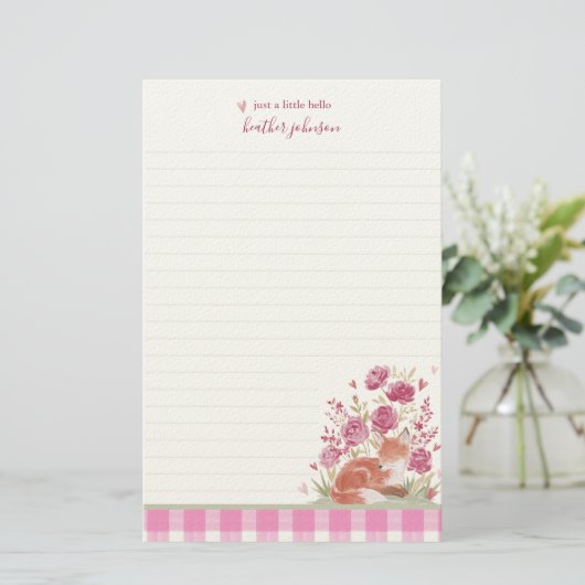 Hearthlight Notes A Little Love Romantic Winter Briefpapier (Staand voorkant)