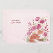 Hearthlight Notes A Little Love Romantic Winter Notitiekaartje (Voorkant / Achterkant)