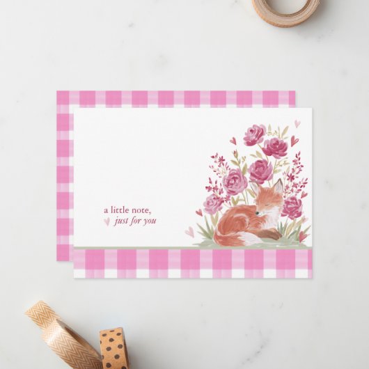 Hearthlight Notes A Little Love Romantic Winter Notitiekaartje (Voorkant / Achterkant in situ)