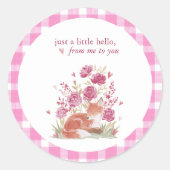 Hearthlight Notes A Little Love Romantic Winter Ronde Sticker (Voorkant)