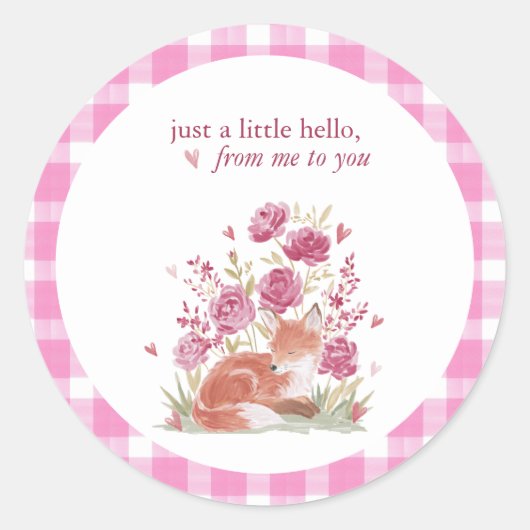 Hearthlight Notes A Little Love Romantic Winter Ronde Sticker (Voorkant)