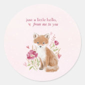 Hearthlight Notes A Little Love Romantic Winter Ronde Sticker (Voorkant)