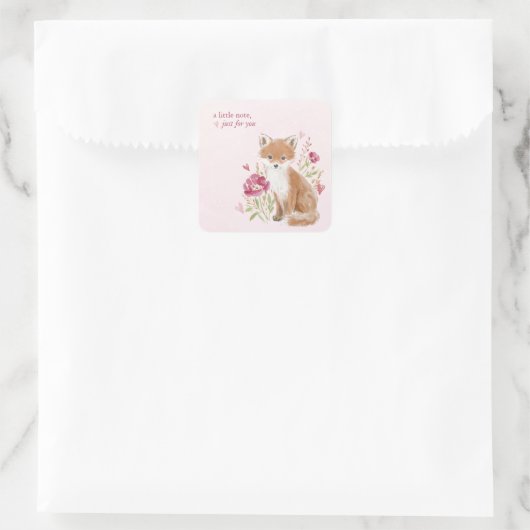 Hearthlight Notes A Little Love Romantic Winter Vierkante Sticker (Tas)