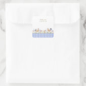 Hearthlight Notes Lente Zachte Gingham Weide Vierkante Sticker (Tas)